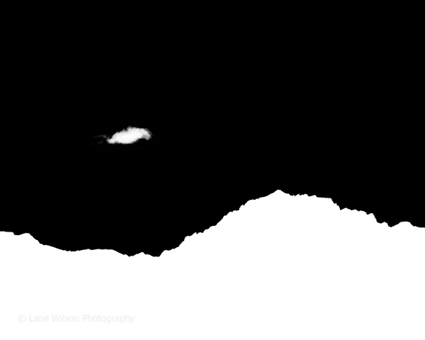 <b> Sierra & Cloud #1Reverse</b></p>
Image #2046</p>
Film capture and silver gelatin print.</p>
Available in 3.5x4.5 and 8x10 inch prints.</p>
